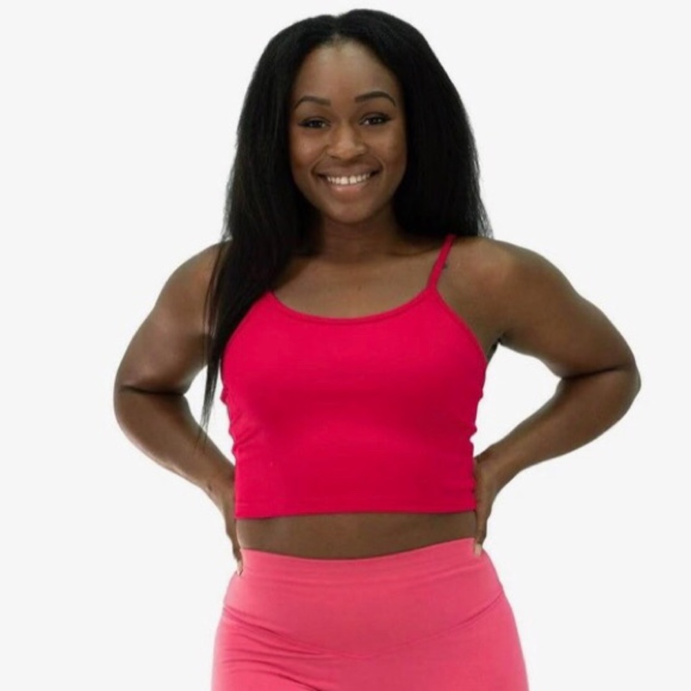 Balance Athletica Key Tank in Hibiscus